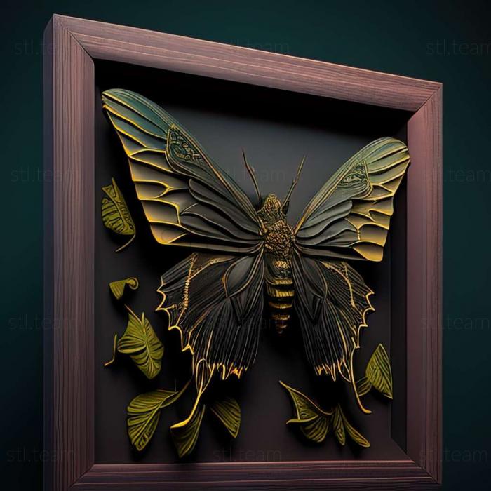 3D модель Ornithoptera эуфорион (STL)